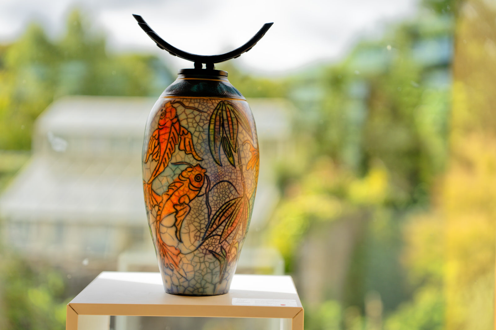 KOI POND NAKED RAKU BY URSULA McGIVERN SCULPTURE IN CONTEXT SEPTEMBER 2025