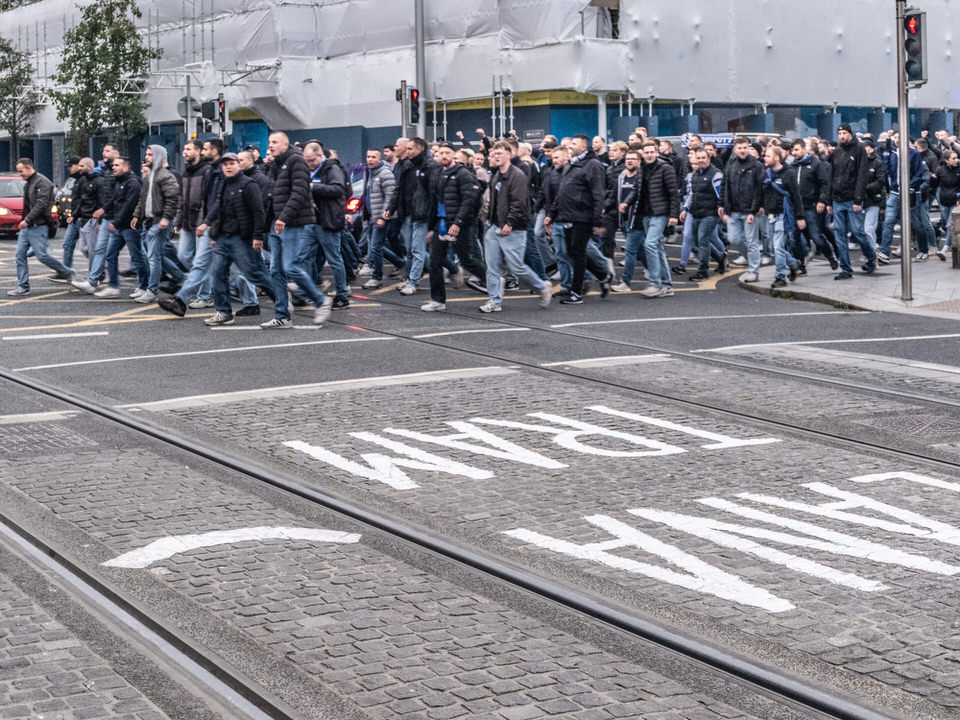 UNUSUAL SIGHTINGS NEAR DOMINICK STREET TRAM STOP – SPANISH NATIONAL DAY CELEBRATION